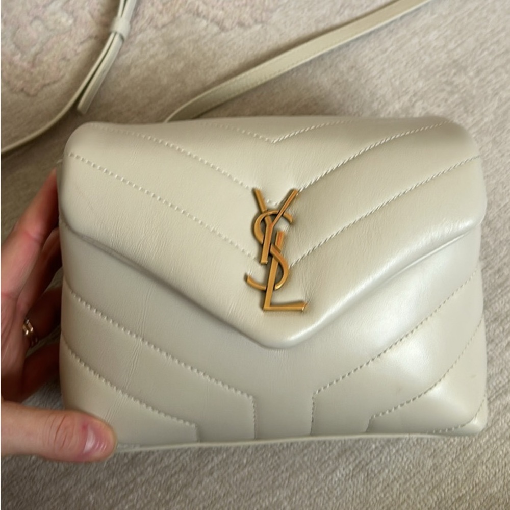 Authentic YSL toy Lou lou is cream (chalk)